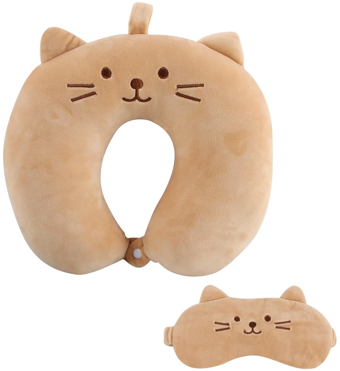 SnelShoppen - HYZYWON Reiskussen Neksteun voor in het Vliegtuig, Kinderen, Oogmasker Inclusief, Reisaccessoires, Comfortabel en Ondersteunend, Ideaal