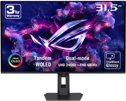ASUS ROG Strix OLED XG32UQWMS - 4K UHD Tandem OLED - 0.03ms - 4K 240Hz, FHD 480Hz Dual Mode - 32 Inch