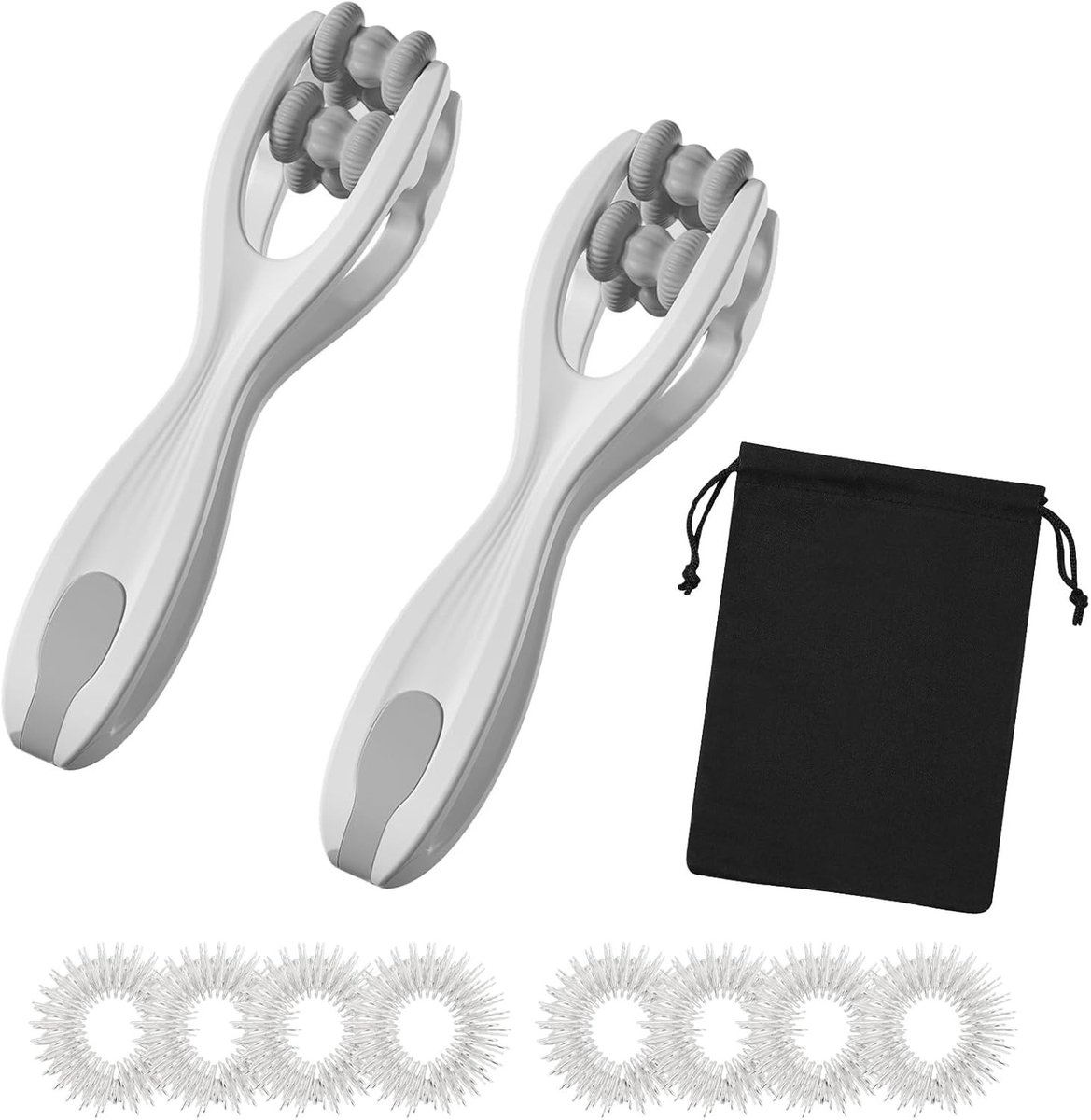 Vingermassageapparaat Set van 2, Handmassage Roller voor Stressverlichting, Vinger Massagetool en Ontspanning