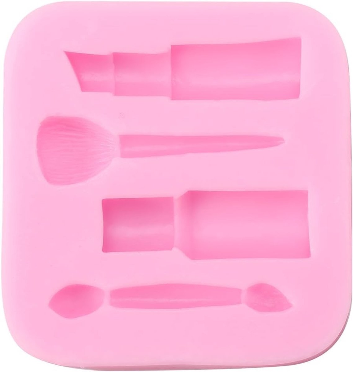 Siliconen Mallen voor Make-up Thema, Lipstick Fondant Mallen voor Bakken en Suikerwerk Decoratie, DIY Gereedschap voor Creatieve Projecten