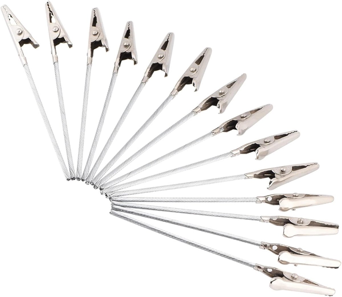 50 stuks metalen draad Alligator Clip Plaats Kaarthouder Memo Clip Houder Stand DIY Craft Wire Clip Memo Clip Holder - ShopVlot