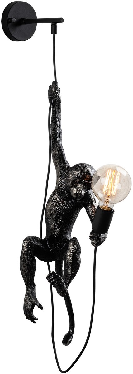 Asir - Wandlamp - Zwart - 85 x 25 x 25