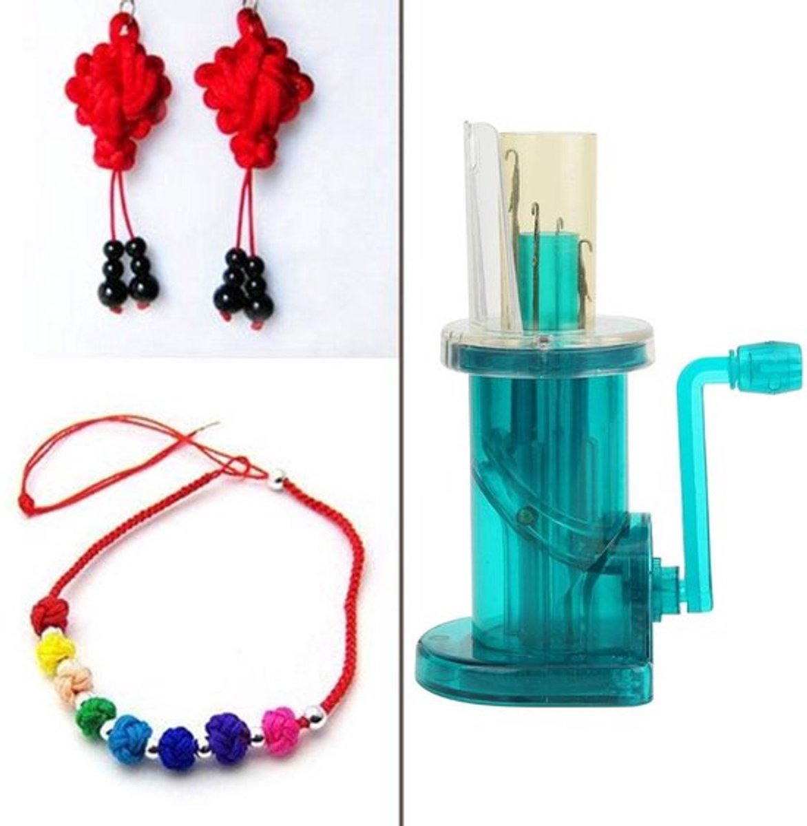 Breimachine Handmatig - Mini Weefmachine - DIY Truien/Armbanden - Geschikt voor Kinderen 7+ - Robuust ABS/Roestvrij Staal - Eenvoudige Handleiding
