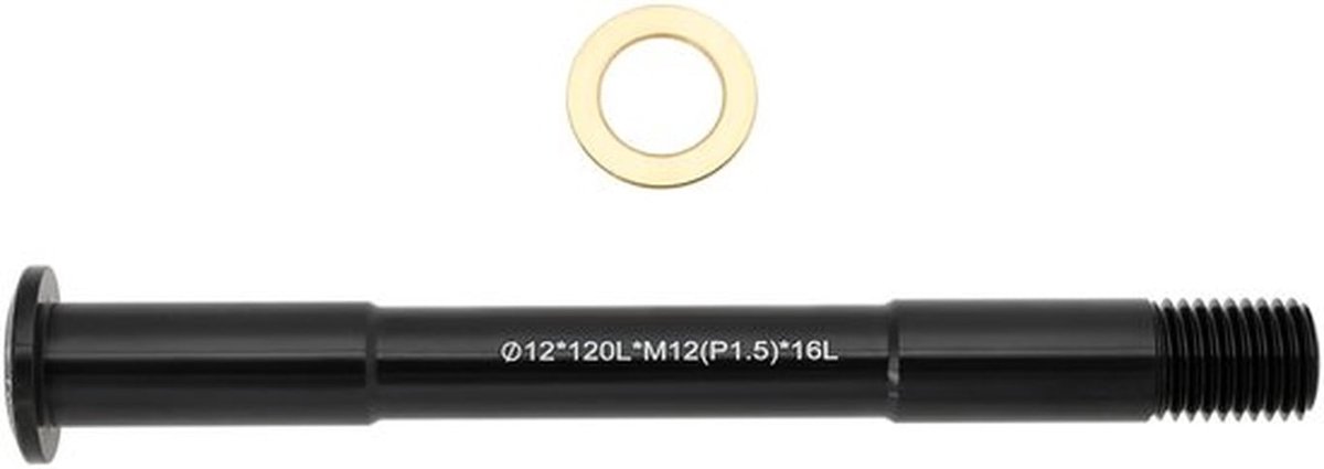 Fietsdoorstang 1,5x12x120mm - Steekasstang - Sluitring - Stabiele Voorvorkverbinding - Geschikt voor Mountainbikes - Diverse Fietstypes - Steekas