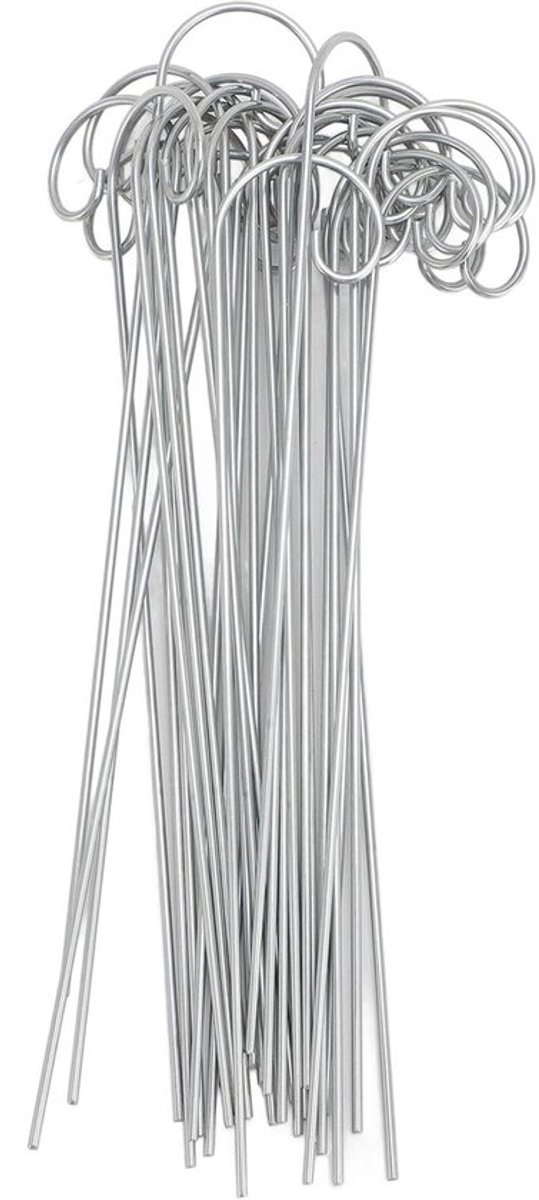 Plantlabel 30 Stuks - Roestvrij Stalen Haken - Tuinmarkeringen - Weerbestendig - Eenvoudig te Verplaatsen - Afmetingen 200 mm - Tuinmarkers