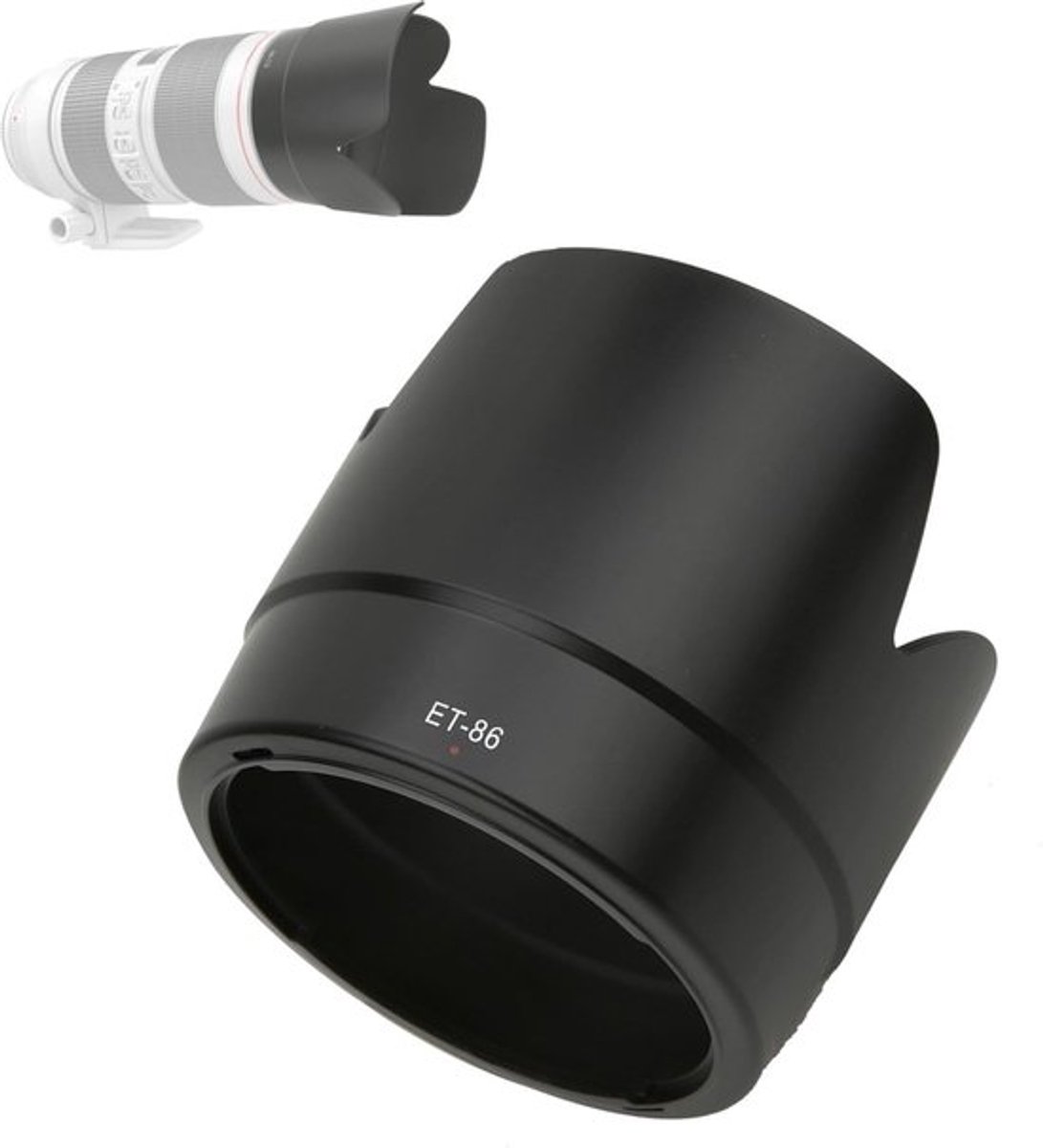 Zonnekap Zwart Kunststof - Geschikt voor EF 70-200mm f2.8 IS - Duurzaam - Slijtvast - Bescherming tegen ongewenst licht - Gewicht ca. 69 g - Lenshood