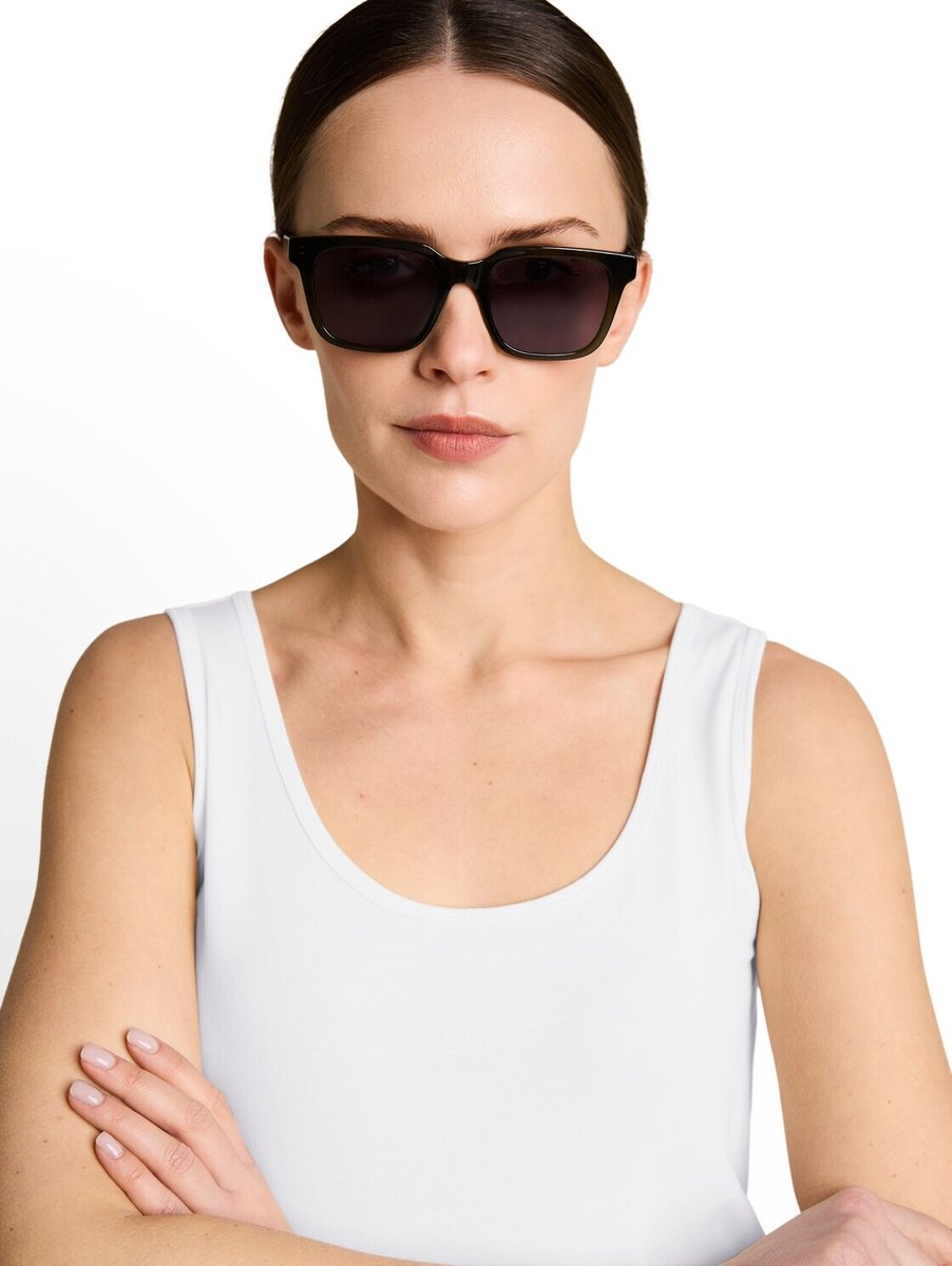 Tom Tailor - Karree-zonnebril van Acetate Renew UV400 - Maat ONESIZE - green