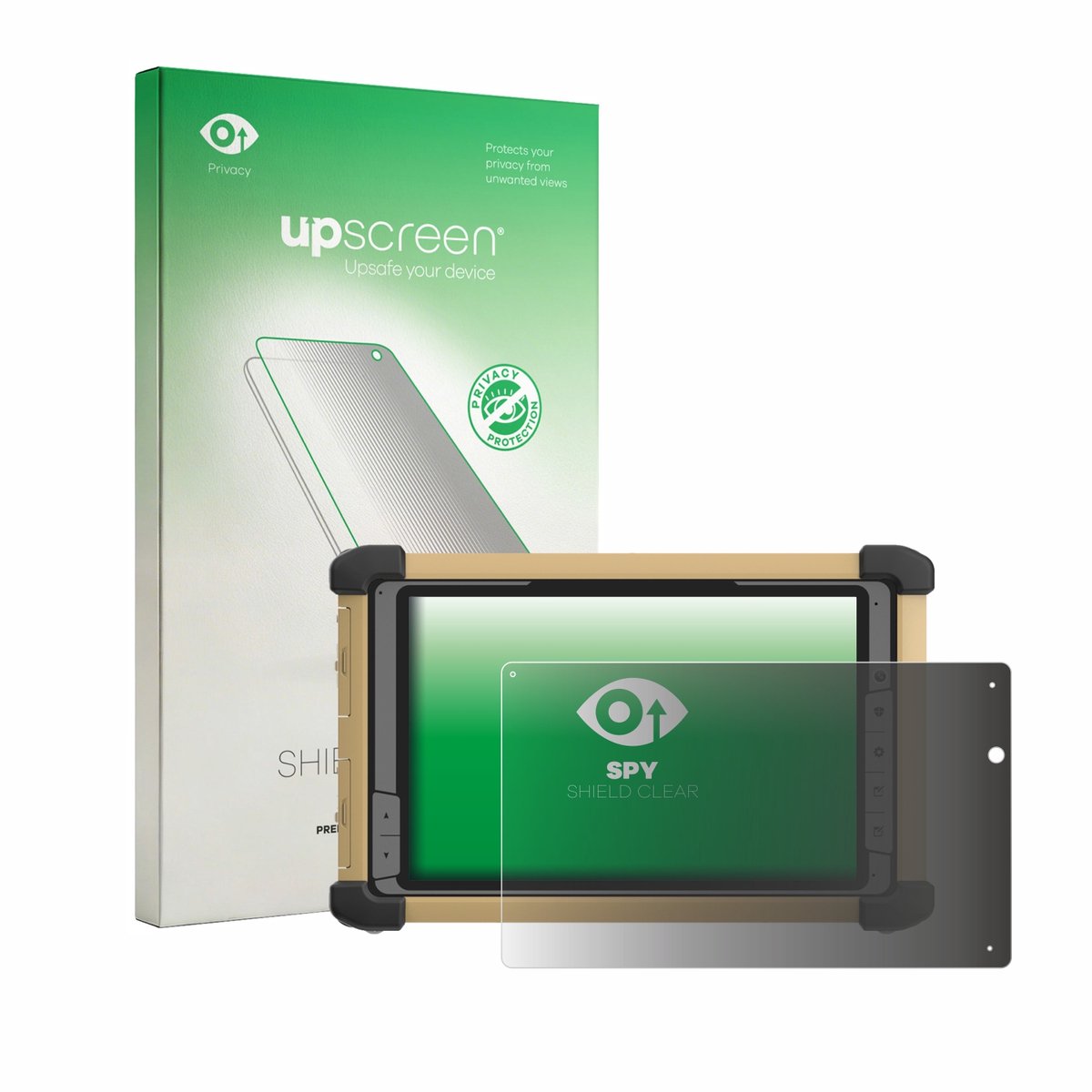 upscreen - privacy screenprotector voor DT Research DT381RP - Folie Beschermfolie Blauwlichtfilter