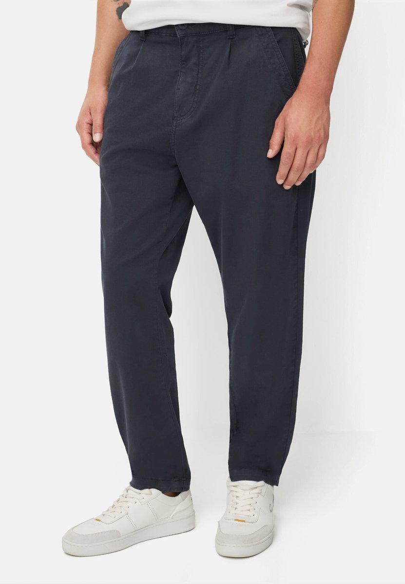 camel active Relaxed Fit chino met 2-weg stretch - Maat menswear-36/32 - Navyblau