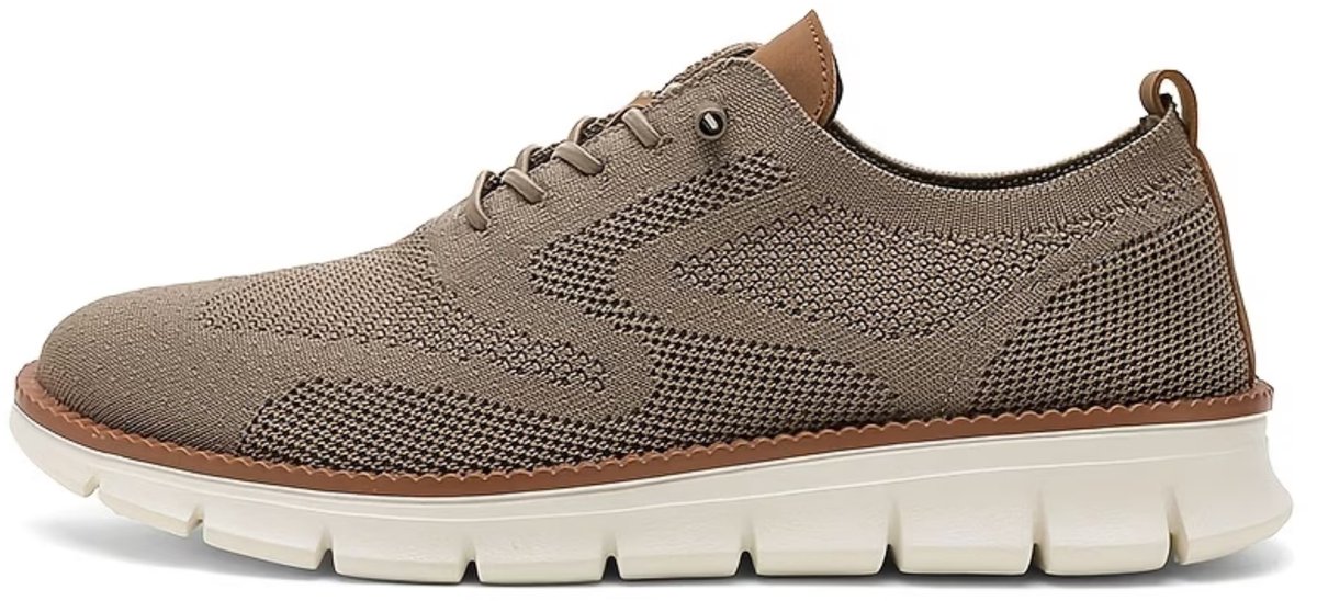Currero Schoenen Heren Sneakers Comfortabel Wandelschoenen Casual Volwassenen 42.5 Creme