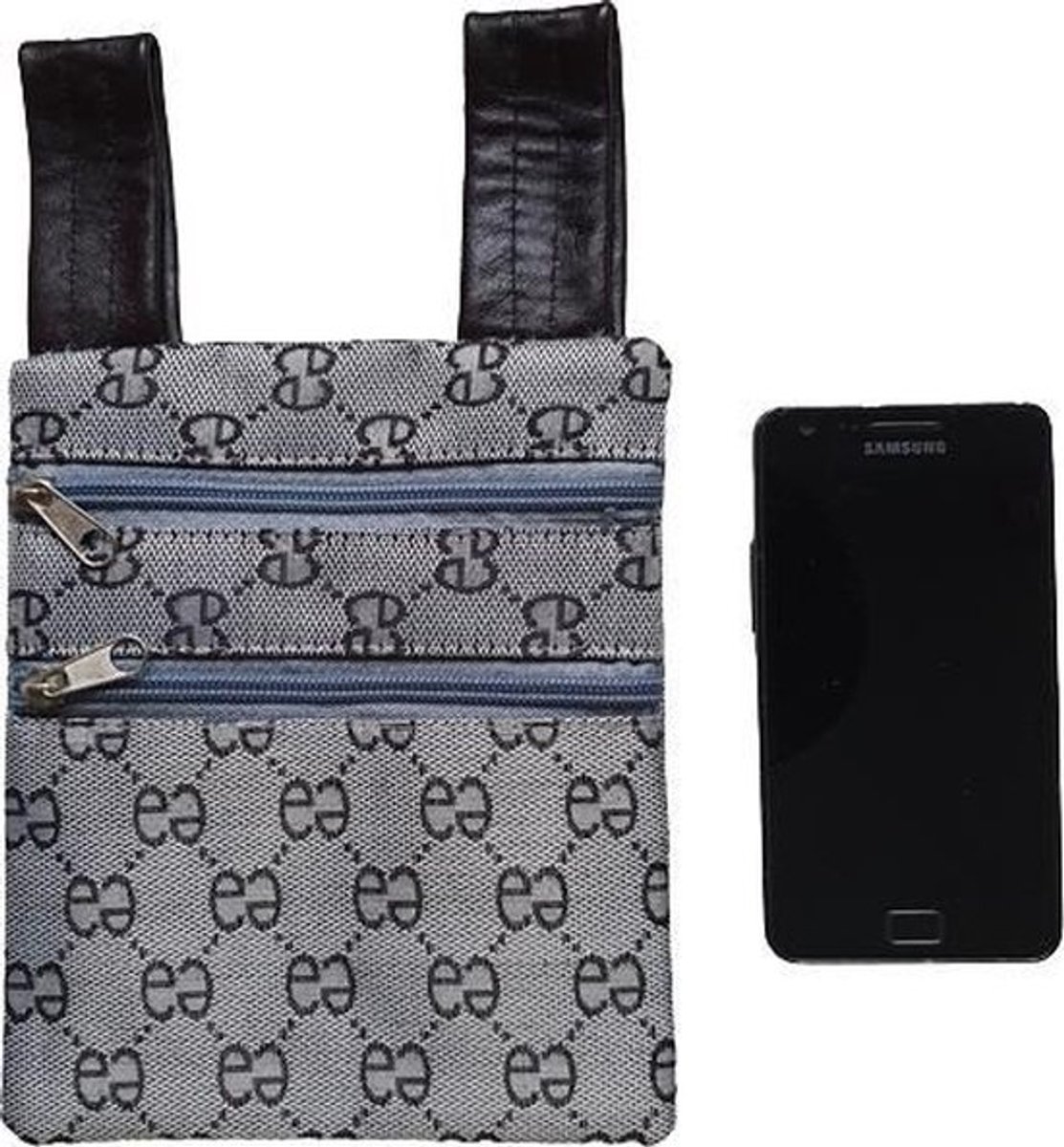 Riemtas - Heuptas - Beltbag - Mobieltas - Portemonnee - Grijs
