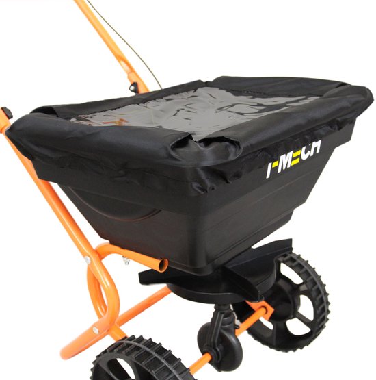 Roterende Strooiwagen & 100 cm Gazon Leveling Hark - Oranje van VONROC — afbeelding 5