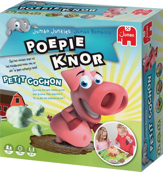 Jumbo - Poepie Knor - Bordspel voor kinderen - vanaf 3 jaar - 2 tot 4 spelers