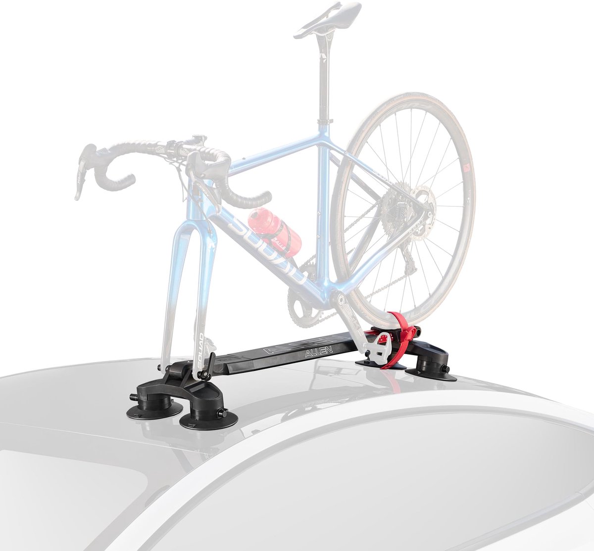 SnelShoppen - Dakmontage Fietsendrager met Allen Smart Suction™ Technologie, Model SB-01, Geschikt voor 1 Fiets, Robuust en Veilig voor Vakantie, Camp