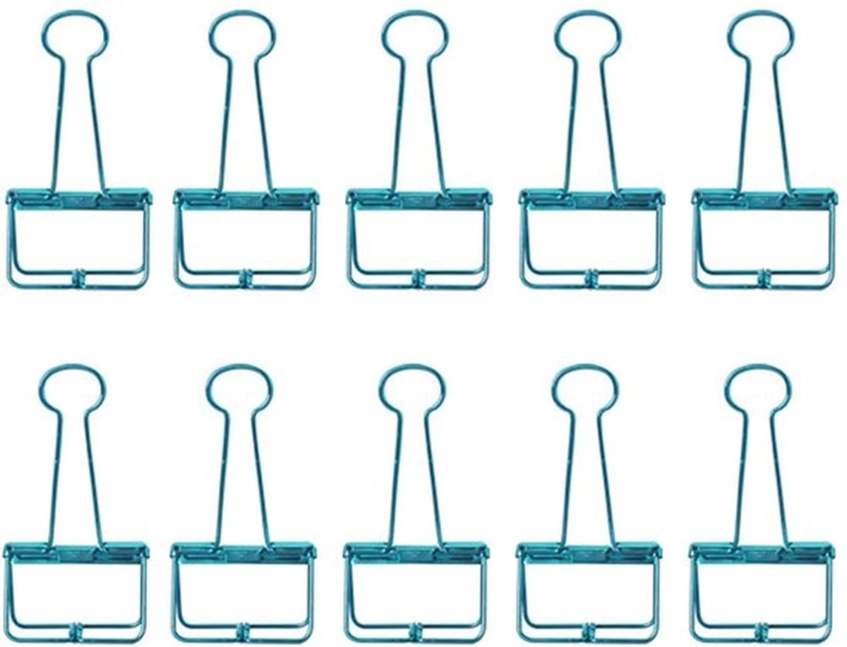 Vouwklemmen 19mm - Metalen Klemmen - Papierklemmen - Holle Skeletklemmen - Roestbestendig - Sterke Grip - Binderclips