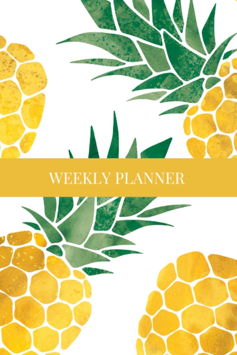 SnelShoppen - Pineapple Passion 12 Maanden Planner - Weekplanner met Maandoverzicht - Unleash Productiviteit - Ideaal voor Doelen, Organisatie, Persoo