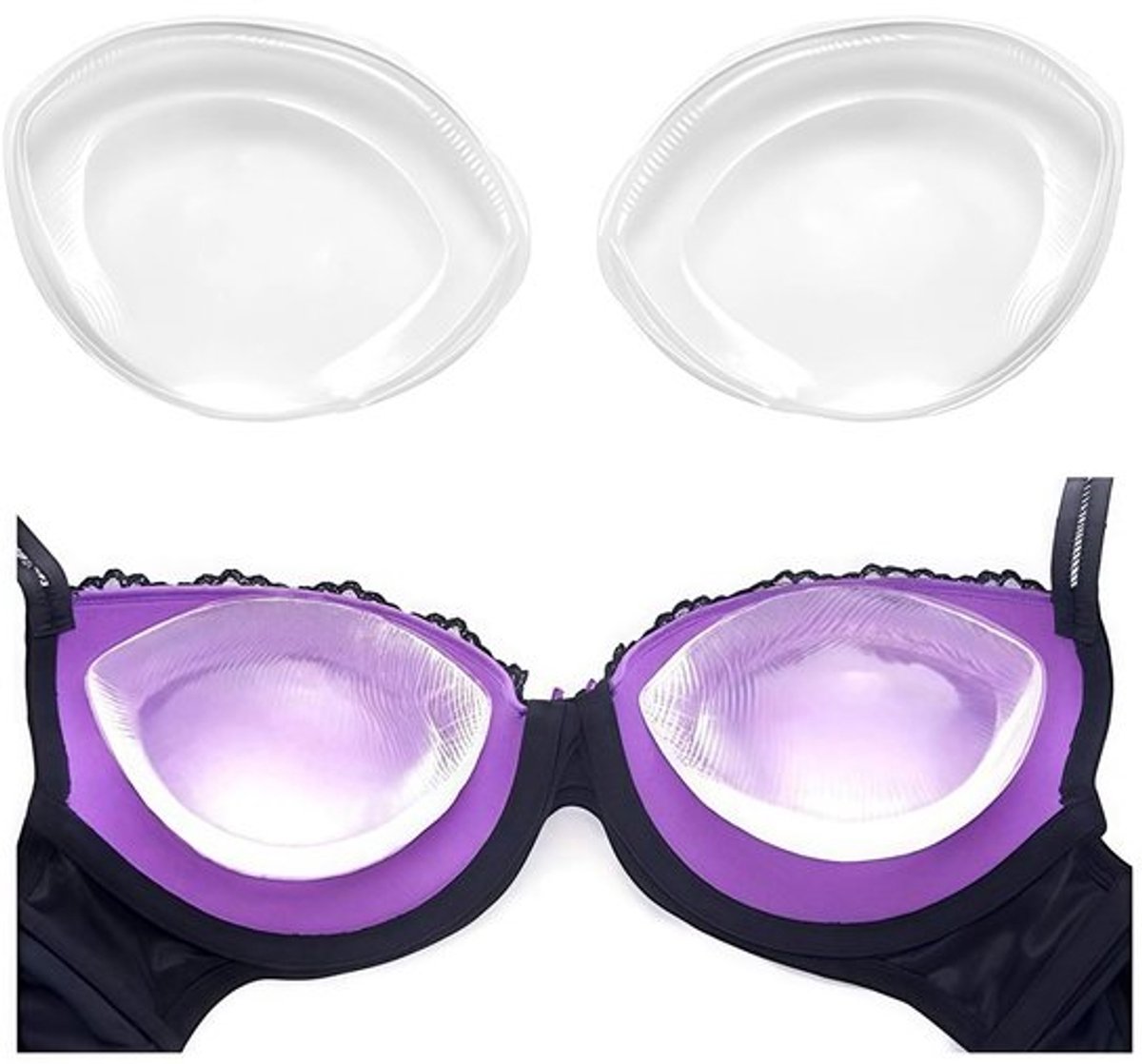 BH Inserts Siliconen - Borst Pads - Borst Enhancer - Push Up - Badpakken/Bikini - Voeg 1-2 Cups toe - Borstvergroting