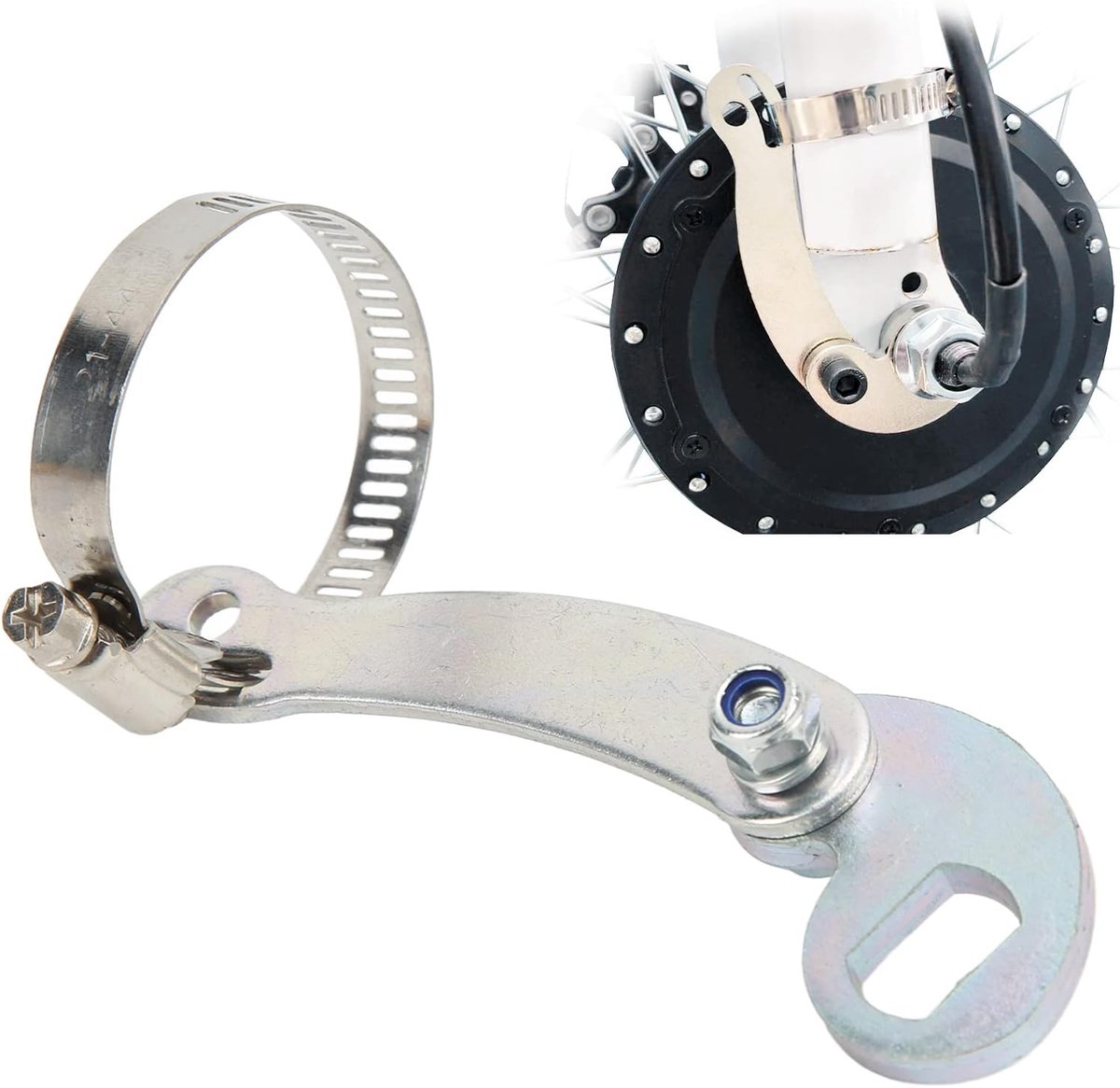 SnelShoppen - Torque Armset Elektrische Fiets - Universele Torque Arm - E-bike Accessoire - Duurzaam Roestvrijstaal - Voor Voor- en Achtermotor - Fiet