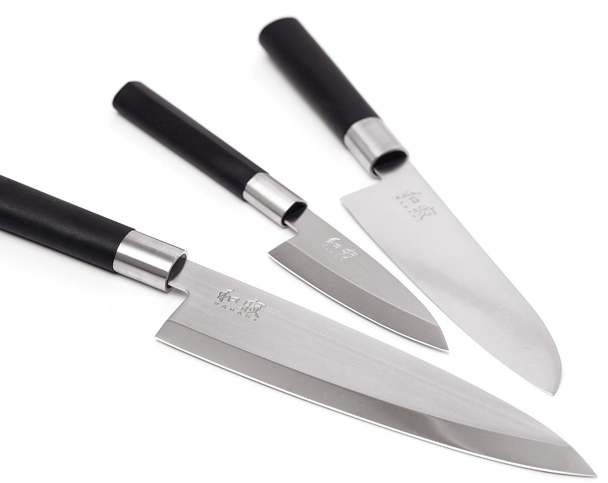 SnelShoppen - Zwart Koksmes - Professioneel Keukenmes - Hoogwaardige RVS Snijkant - Ergonomisch Handvat - Perfect voor Koken en Chefs - 20 cm