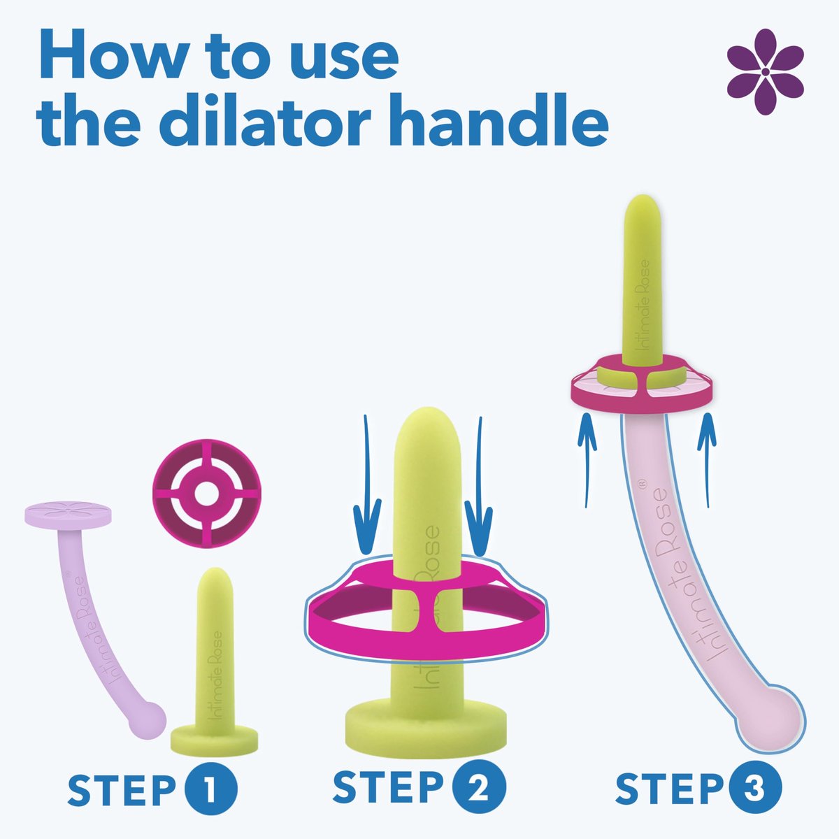 SnelShoppen - Intimate Rose Dilator Handvat voor Vrouwen - Perfect voor Intimate Rose Dilators - Ergonomisch, Stevig, Handzaam - Ideaal voor Zelfzorg