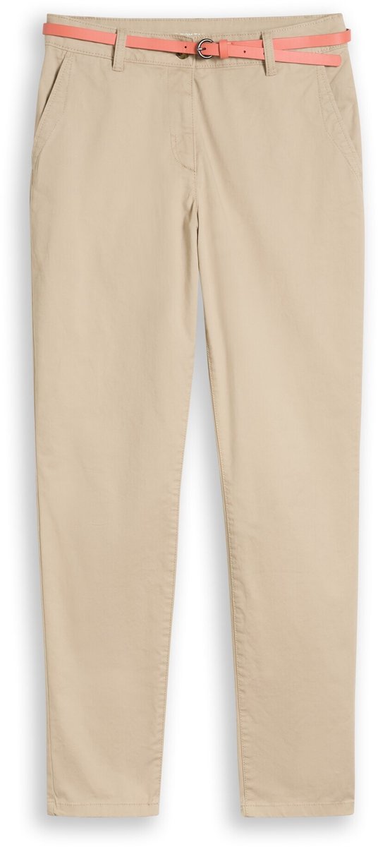 Tom Tailor - Chino met riem - Maat 46/32 - Gravel Beige