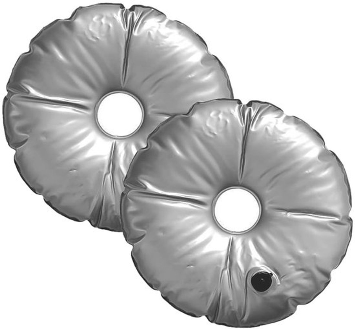 Waterzak Set van 2 - Opvouwbaar - PVC - Gewicht voor Parasol/Feather Vlaggen - Stabiliteit bij Wind - Geschikt voor Buiten - Gewichtzak