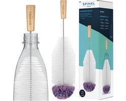 SnelShoppen - Spinel Soda Bottle Brush voor Sodastream - Universele Lange Flesborstel met Zachte Borstels - Krasvrije Reiniging voor Glas en Plastic F