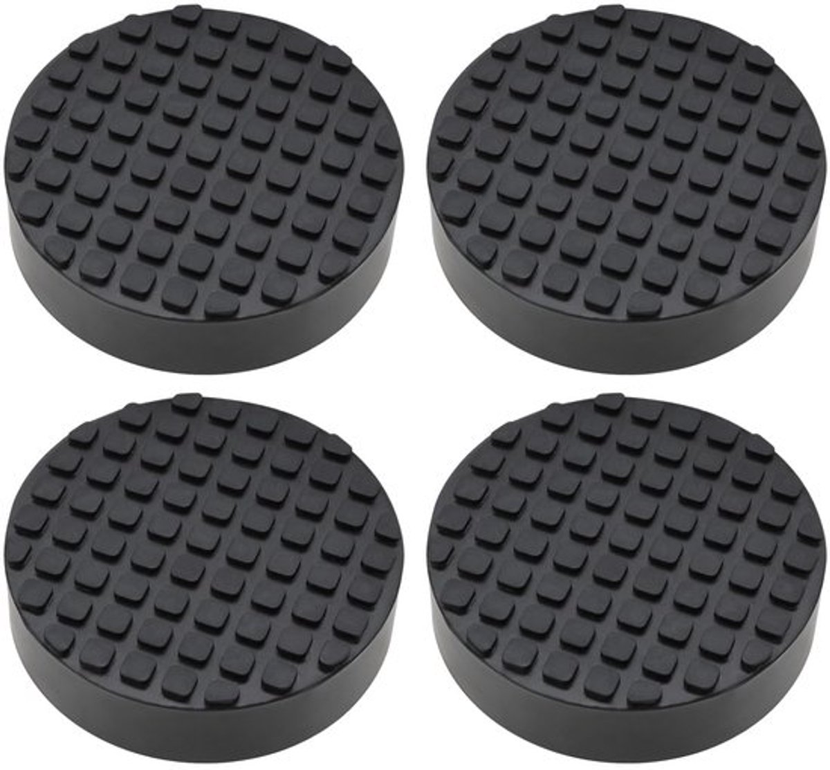 Jack Pad Rubber - 4x Rubberen Blokken - Antislip - Ondersteuning - Buffering - Geschikt voor Auto Krikken - Krikpad