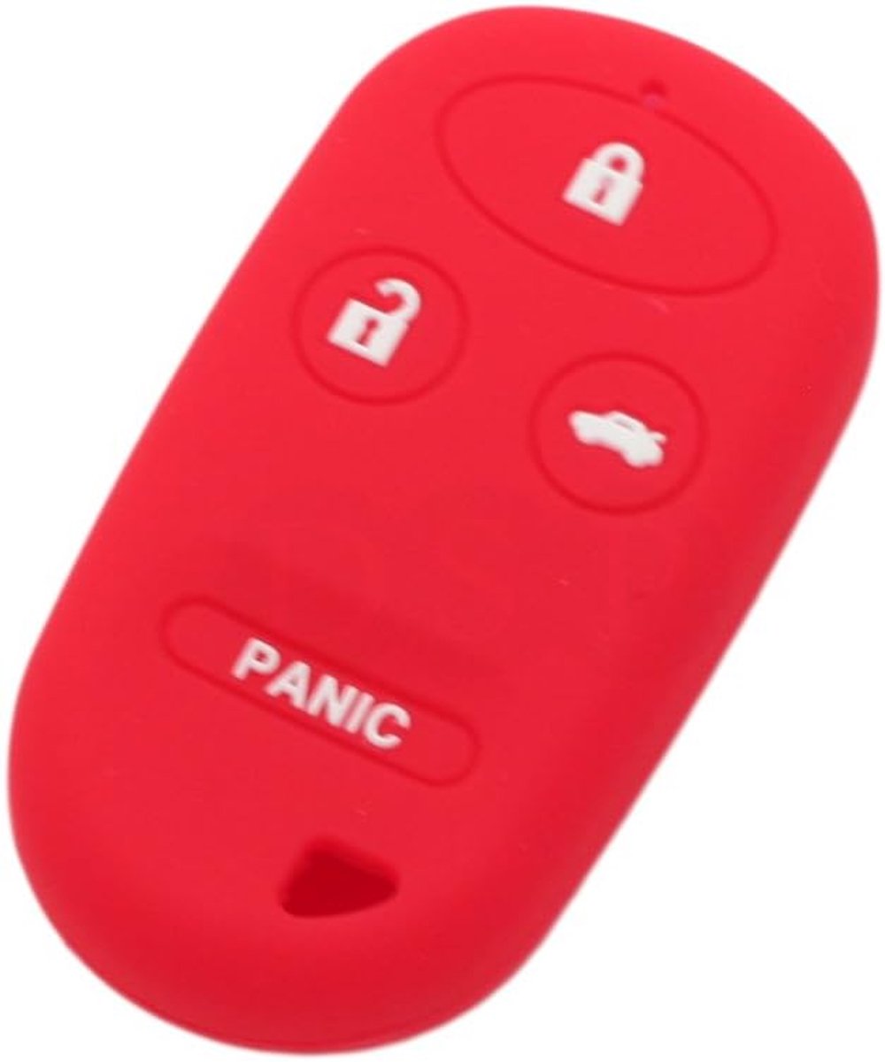 SnelShoppen - Silicone Cover Protector Case Skin Jacket 3+1 Button Remote Key Fob CV2209 - Rood - Hoogwaardige Eco Vriendelijke Silicone - Bescherming
