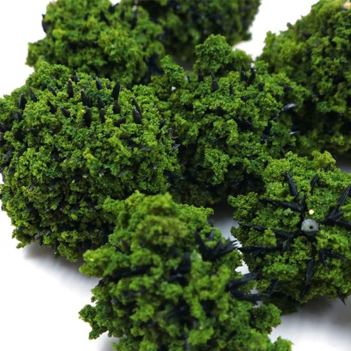 Miniatuur Vegetatiegroepen 40 Stuks - Struiken/Bosbomen - Spoorwegkunstgras - Modeltreinen - Zandtafel - Milieuvriendelijke Materialen - Modelbouwbeplanting