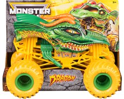 Monster Jam - officiële Dragon-monstertruck metalen voertuig voor verzamelaars schaal 1:24