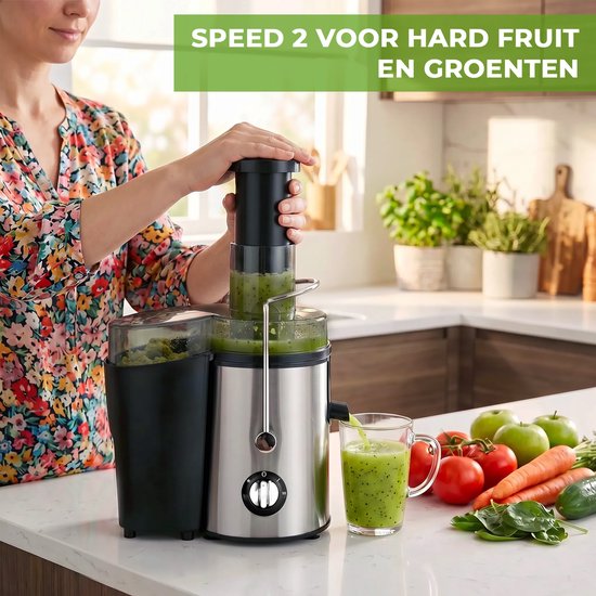 Sapcentrifuge voor Groenten & Fruit - 800W - Juicer met Pulpcontainer - Grote Vulopening - 3 snelheden - BPA-vrij - Eenvoudige Reiniging - AIMASON van AIMASON — afbeelding 2