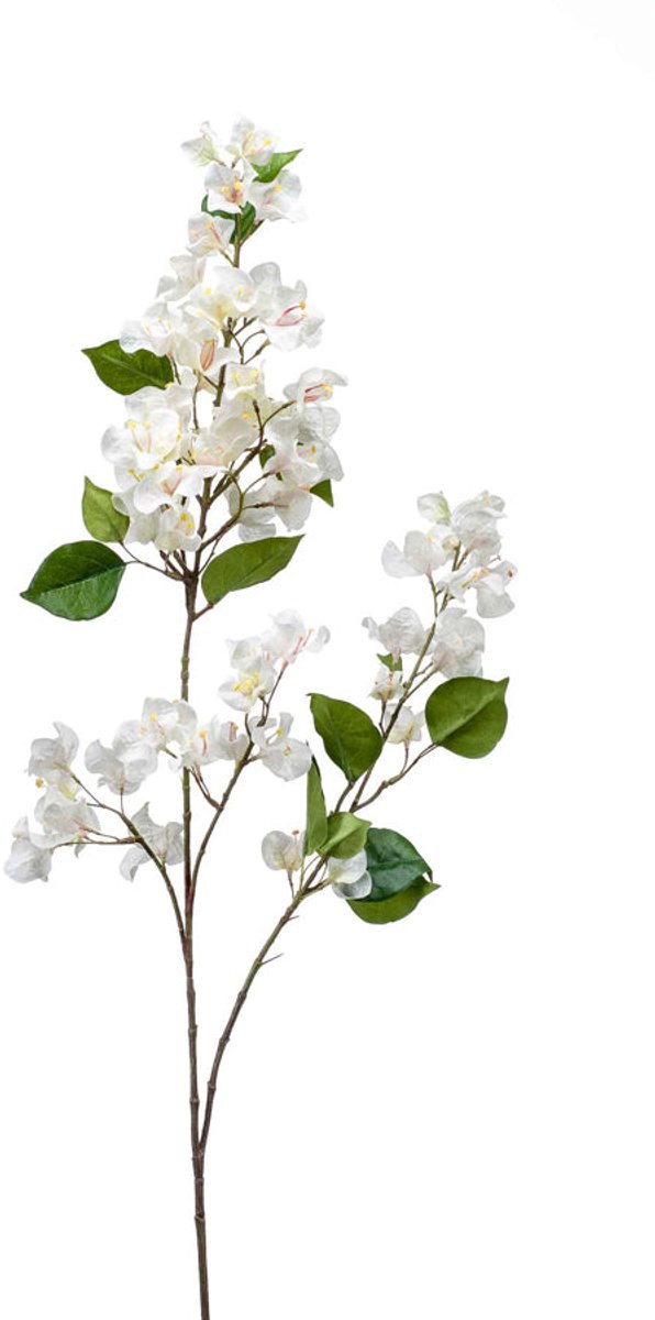 Emerald Kunstbloem Bougainvillea 117cm wit - Kunstplant voor binnen