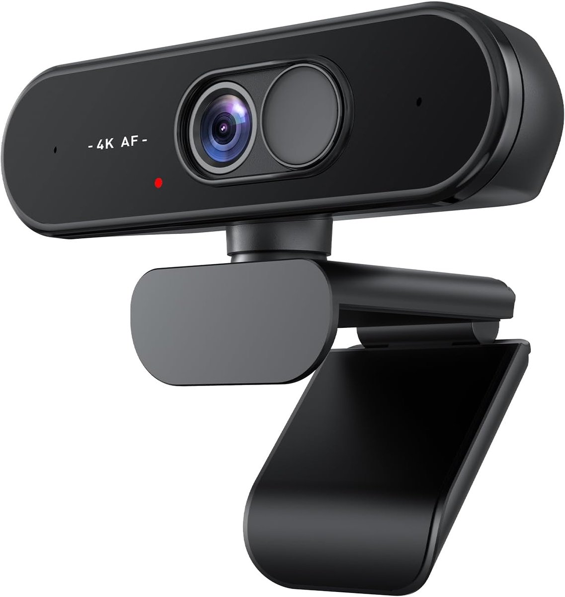 SnelShoppen - 4K USB Webcam met Autofocus, Microfoon en Privacy Cover voor PC/Laptop | Plug and Play voor Zoom, Teams, Streaming en Videobellen, Draag