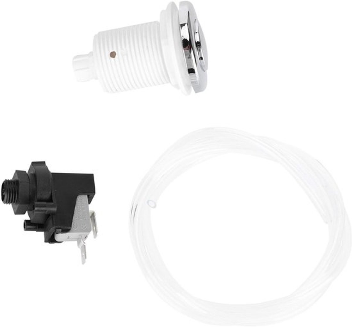 Air Knob Switch Set - Pneumatische Drukknop - Rvs - Voor Spa en Zwembad - Duurzaam en Betrouwbaar - Ideaal voor Sanitaire Apparatuur