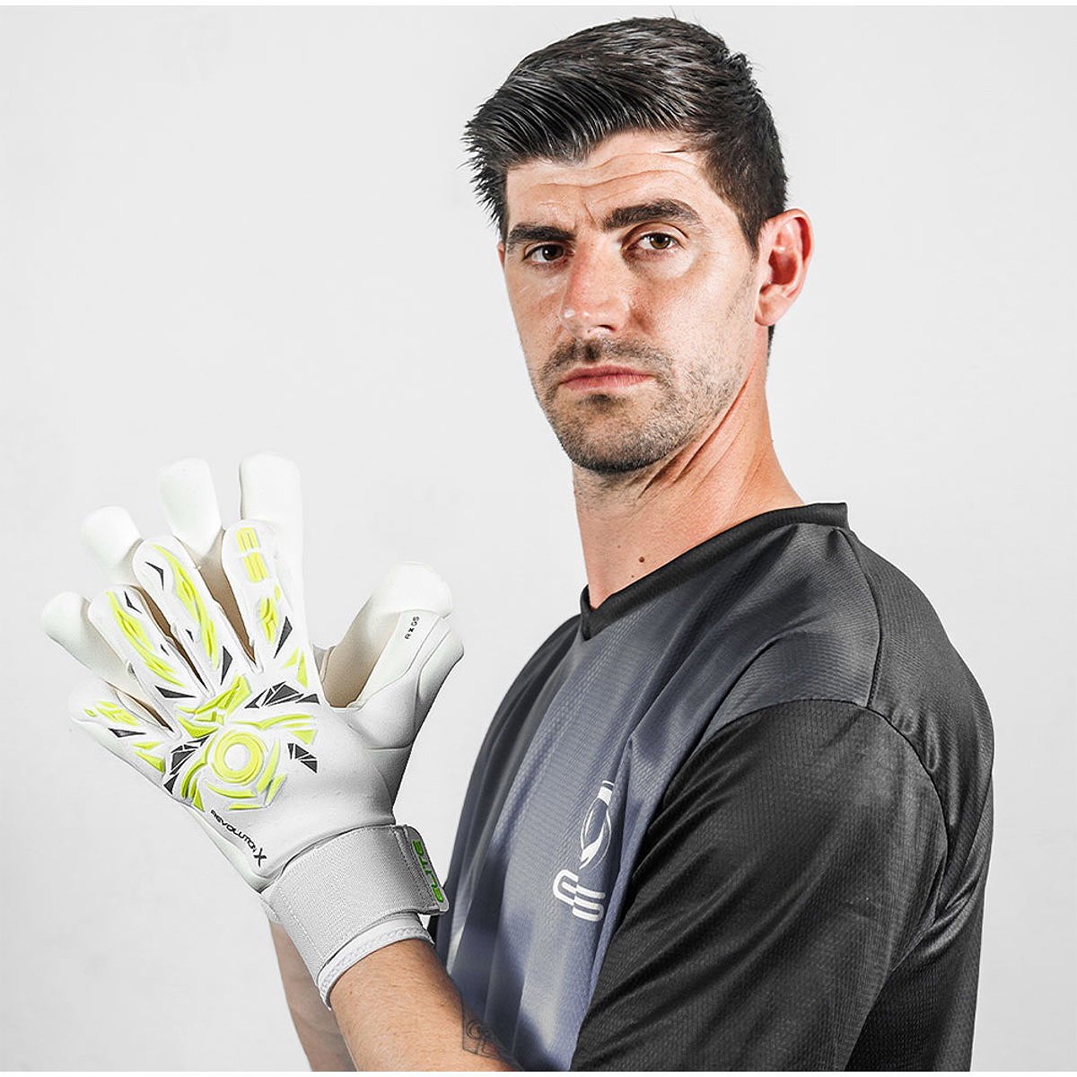 Elite Sport Neo Revolution X Gs (Courtois *Real Madrid*) Keepershandschoenen Heren - Wit / Lime / Antraciet | Maat: 10