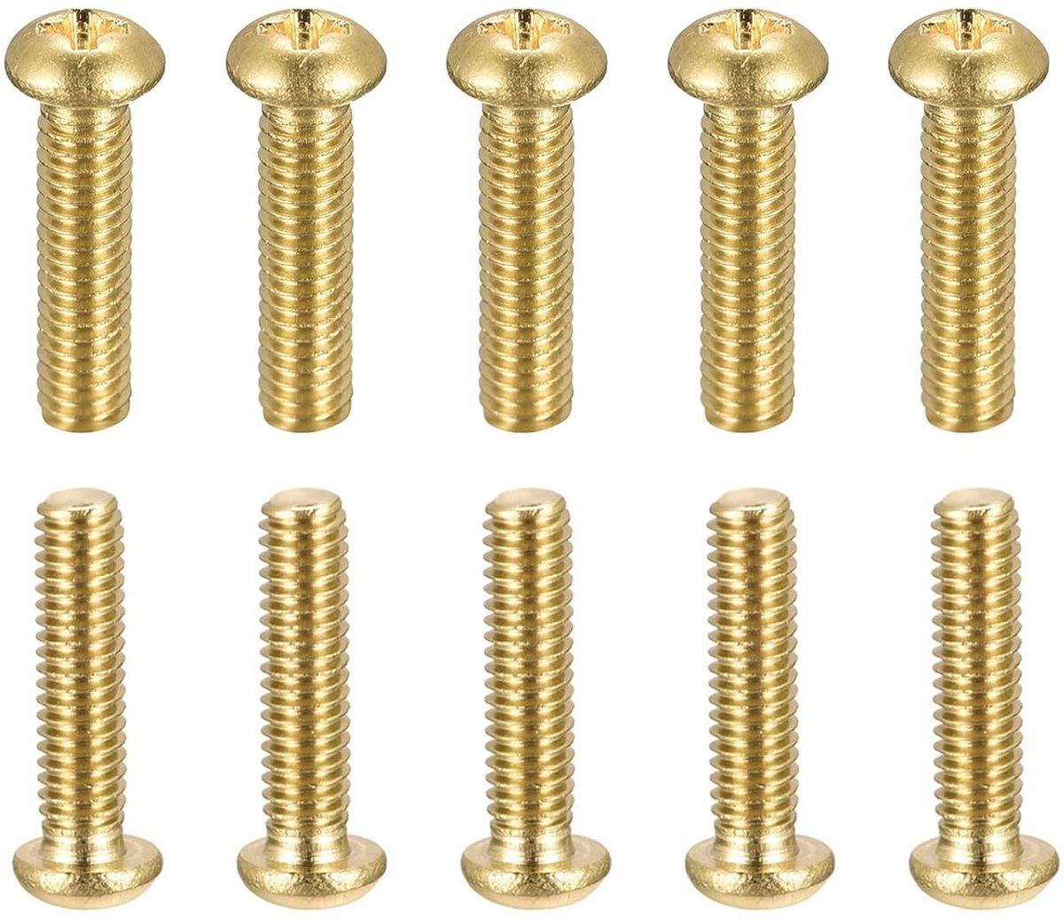 M4 x 16mm Messing Phillips Hoofd Machine Schroeven - 20 Stuks - Ideaal voor Mechanische Toepassingen - Pan Hoofd Bevestigingsschroef - Duurzaam en Corrosiebestendig