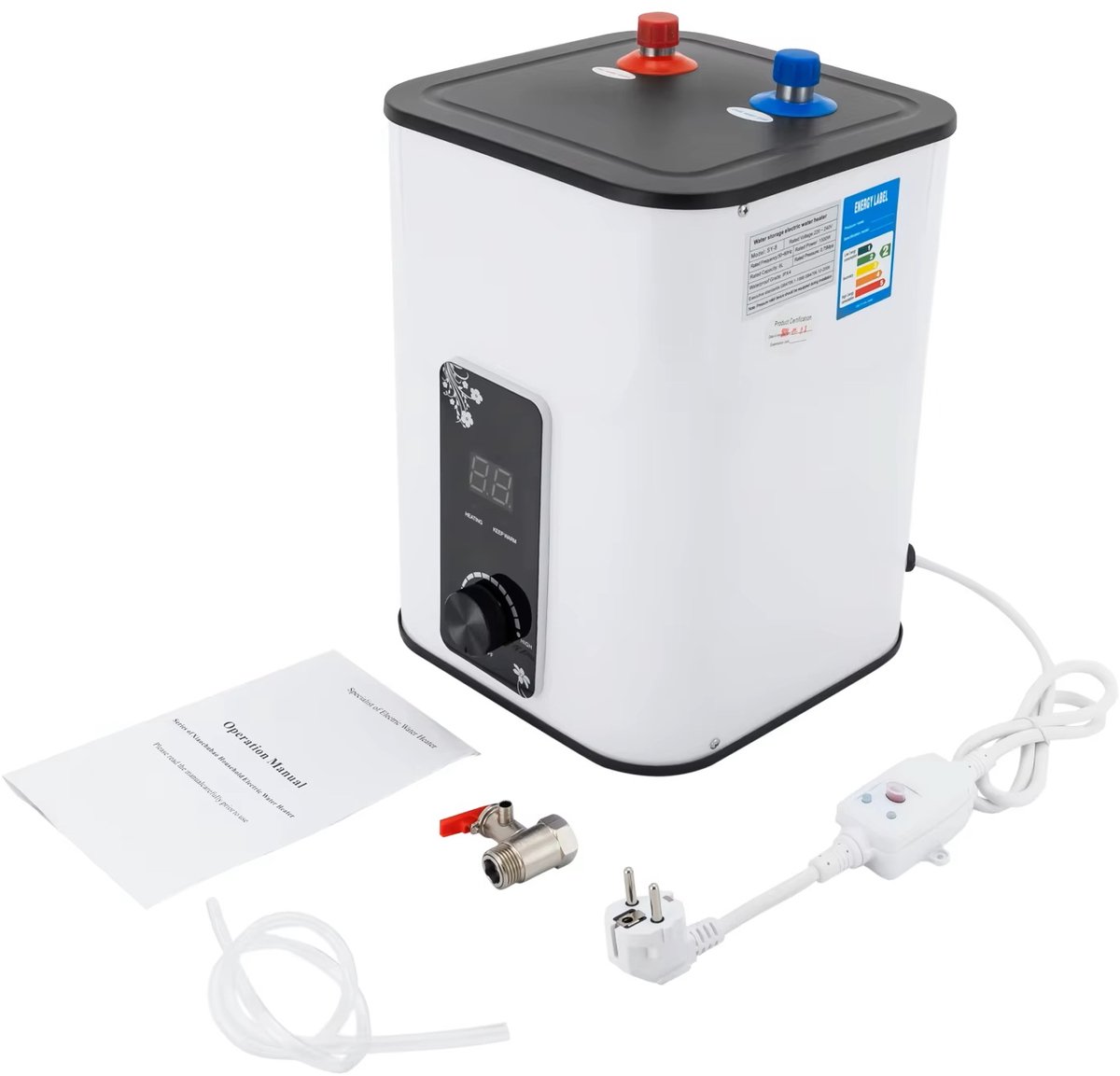 SmartLiving.Store - Boiler - Elektrische close-in boiler - Supersnelle verwarming - Mini Boiler voor in Keuken, Badkamer - 8L