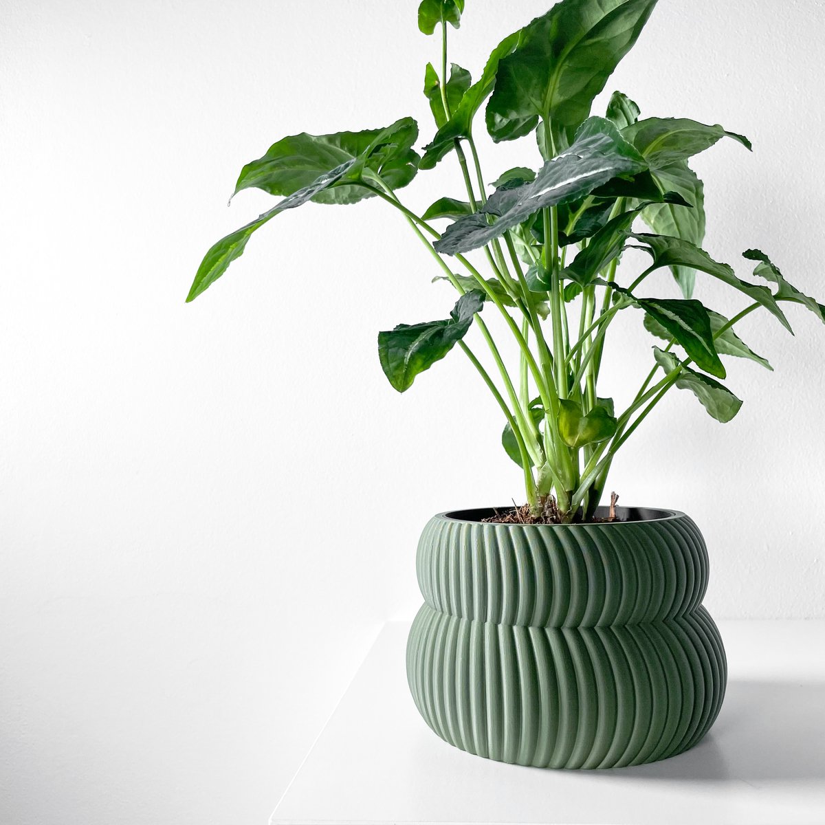 Skushy Quarn Bloempot - Moderne Designpot voor Kamerplanten - Sculpturale Plantenpot voor Woonkamer en Kantoor - Premium Woondecoratie