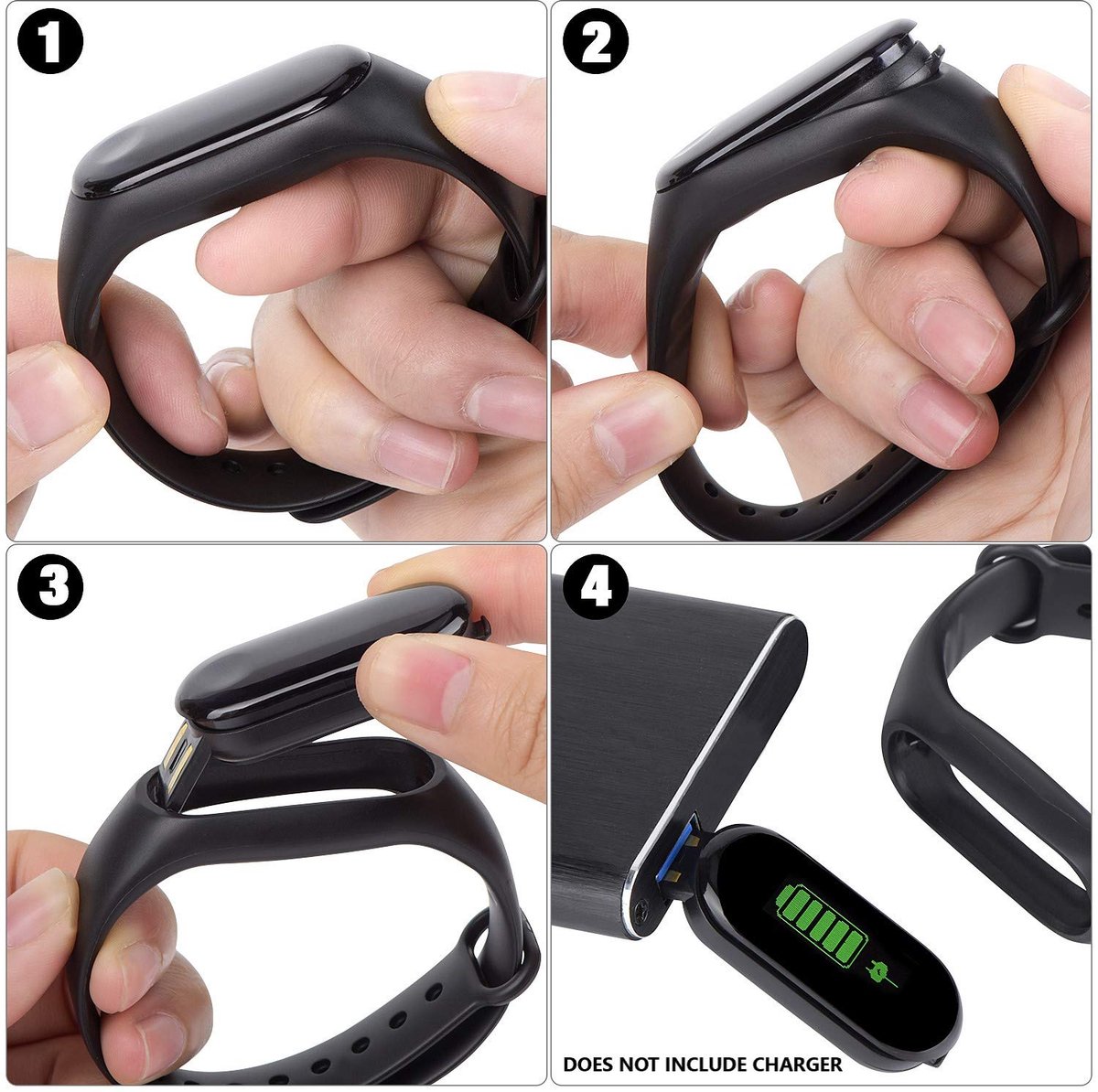 SnelShoppen - FitPro Tonic Activiteitstracker met Hartslagmeter, Stappenteller, Calorieën en Slaap-Tracking, Smartband voor Fitness en Gezondheid, Wat