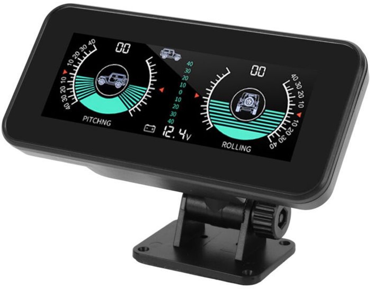 Universele intelligente hellingsmeter, inclinometer, hoge resolutie digitale hoek- en inclinometer HUD Geschikt voor auto's