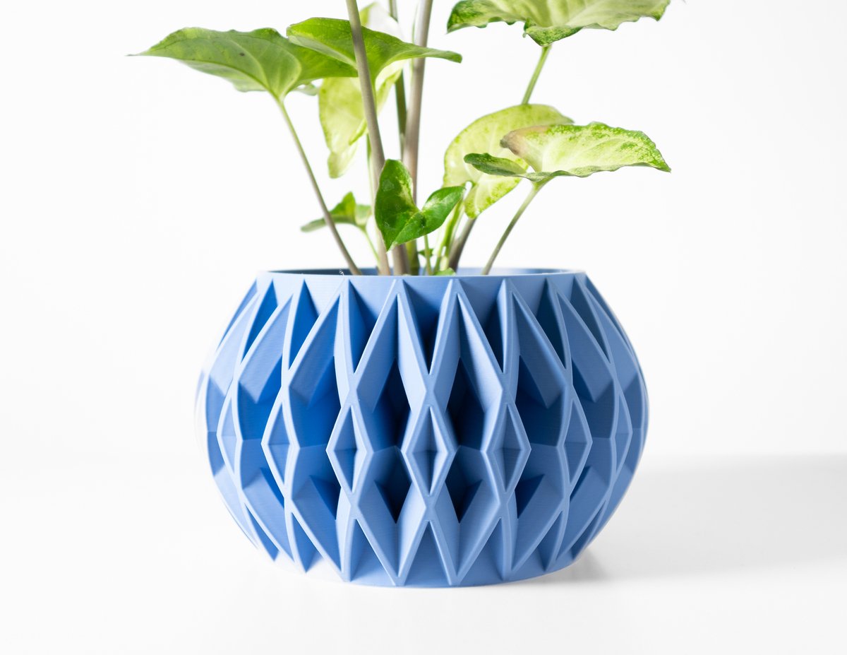 Skushy Orik Bloempot - Moderne Designpot voor Kamerplanten - Sculpturale Plantenpot voor Woonkamer en Kantoor - Premium Woondecoratie