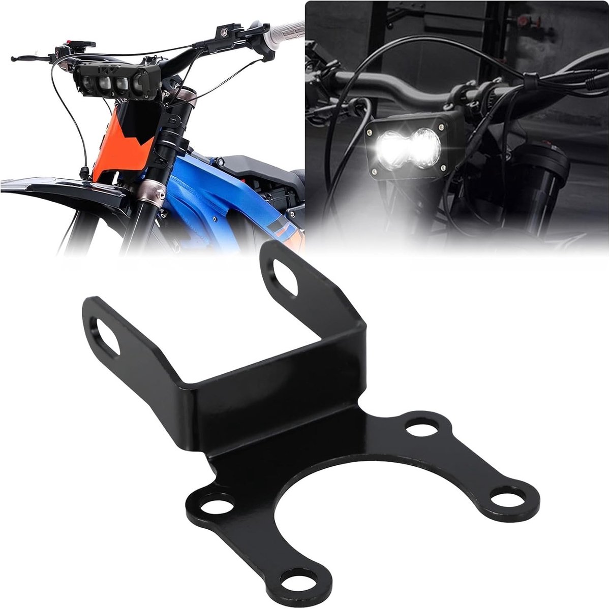 Stevige Bevestigingsbeugel voor Motorfiets Koplamp, Voorlicht Beugel voor Elektrische Dirtbike, Geschikt voor Sur Ron Light Bee S/X X160 X260