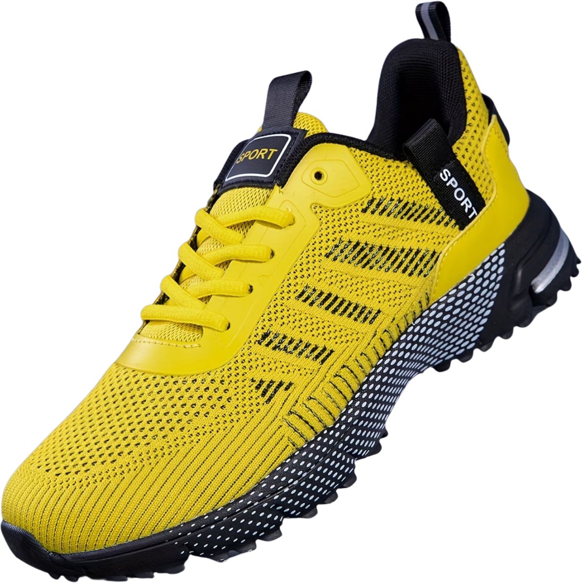 Currero Schoenen Heren Sneakers Comfortabel Wandelschoenen Casual Volwassenen 42 Geel