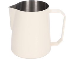 Melkopschuimkan - Stoomkan RVS - Latte Art Maken - Druppelloze Uitloop - 450 ml - Zilverkleurig
