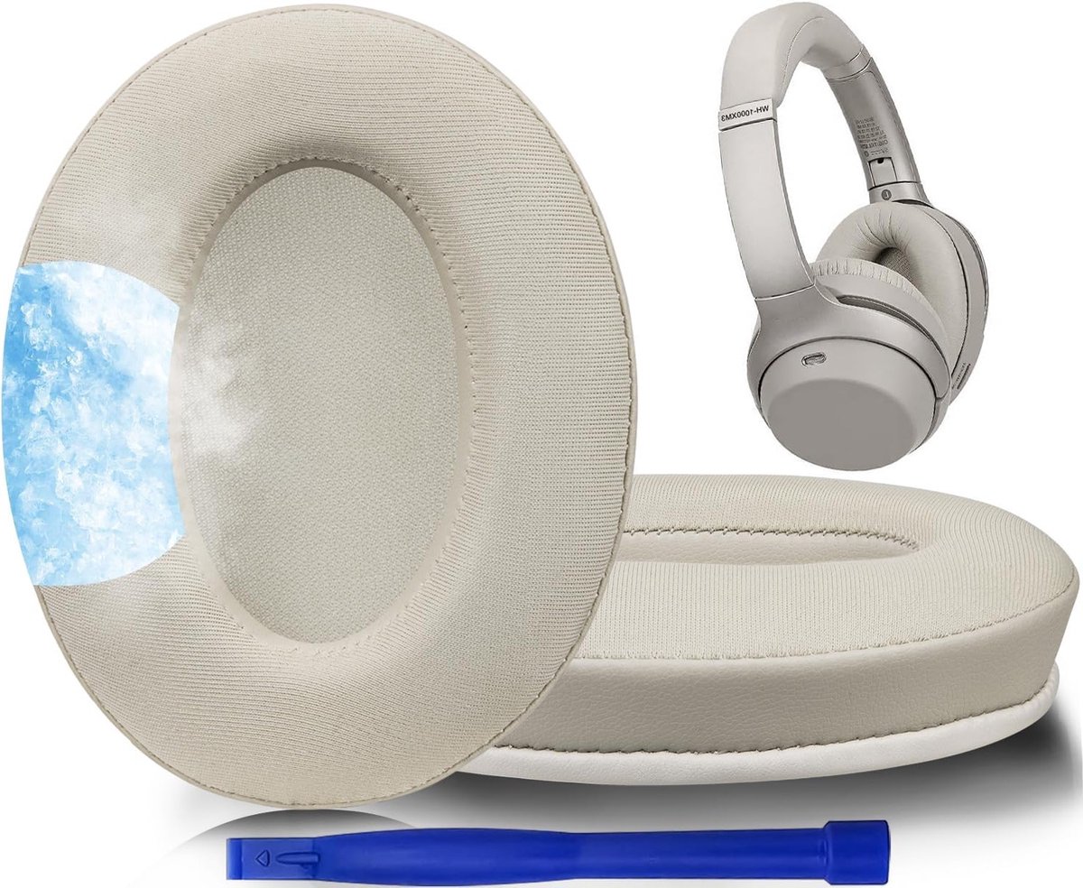 Comfortabele Vervangende Oorkussens voor Over-Ear Hoofdtelefoons met Gel en Geluidsisolatie, Geschikt voor WH-1000XM3