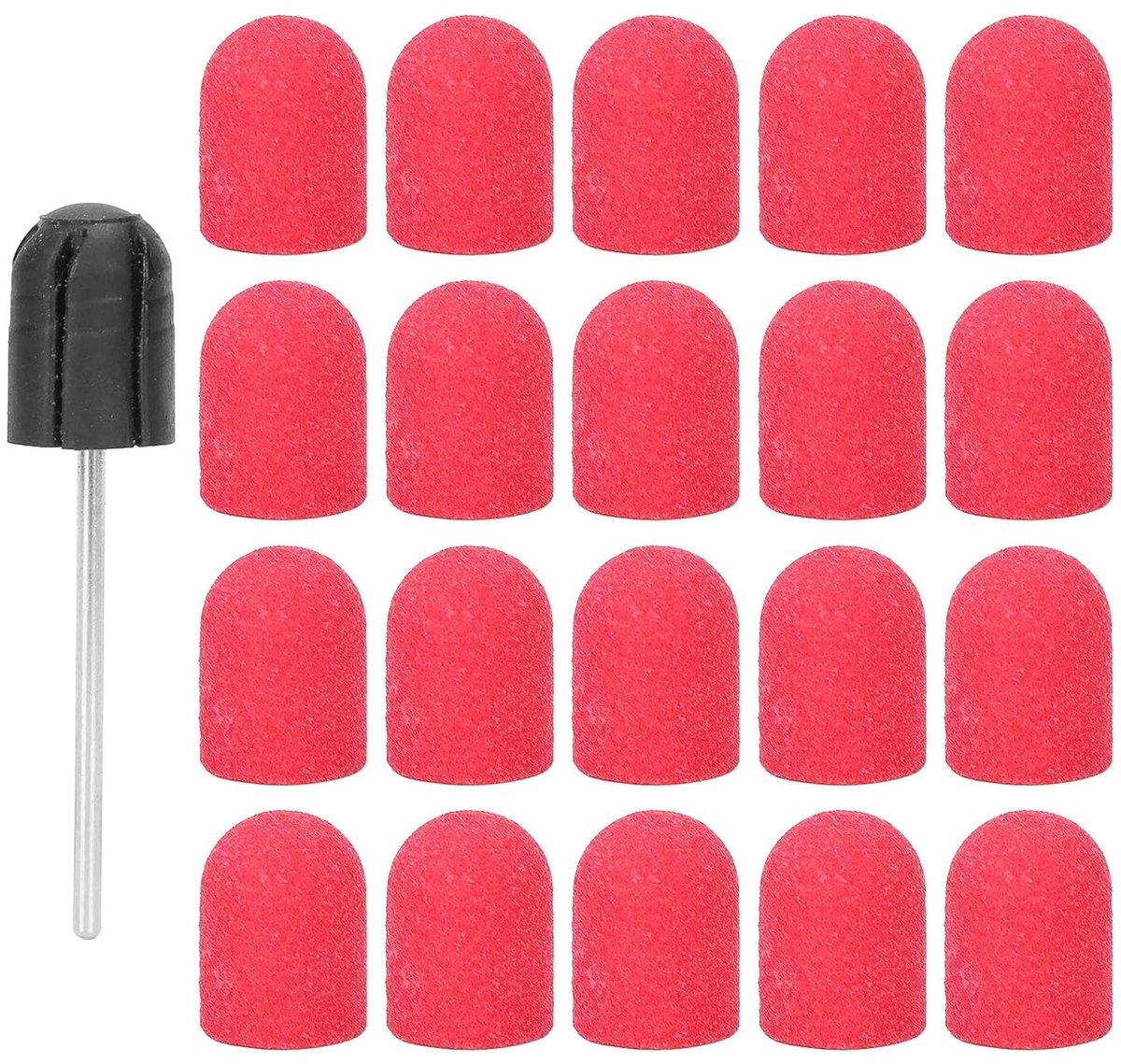 Draagbare Nagelvijl Set met Polijstboor en Schuurband voor Manicure en Pedicure (13 x 19 mm)