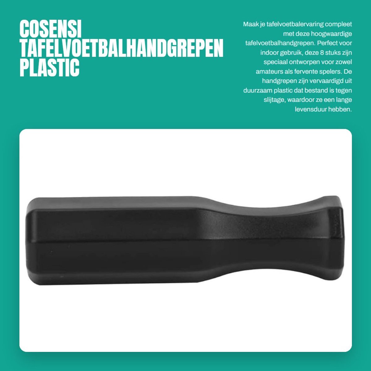 Dailygoods- Tafelvoetbalhandvat Hoogwaardige Kunststof - Antislip - Lichtgewicht - Duurzaam - Gemakkelijk te Installeren - Ergonomisch Ontwerp - Tafelvoetbal