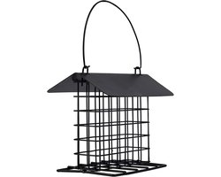 Suet houder - Vogelvoederbak - Vogels voeren - Regenbestendige hoes - 155 x 13 x 125 cm - Zwart