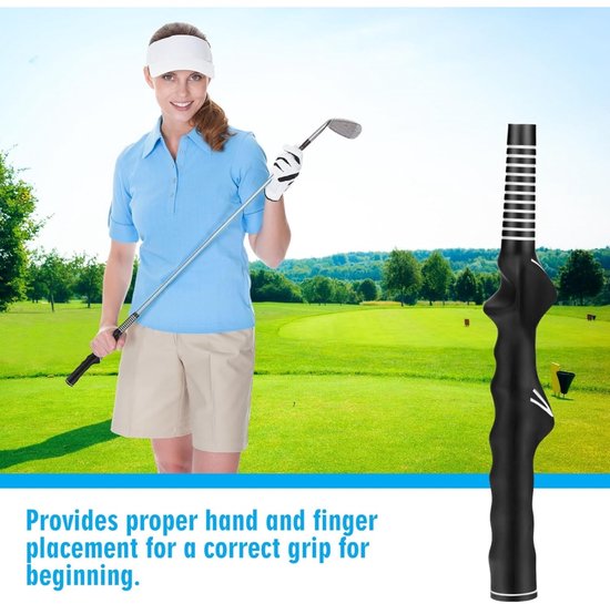Golftraining-grip (2-delige set: rechter- & linkerhand) - Hulpmiddel voor golfswingtraining - Golftrainingshulpmiddel, houdingscorrectie, oefenen van uitlijning - Grip voor golfswing - Grip-oefening voor beginners - Grip-trainer voor golfclubs — afbeelding 3